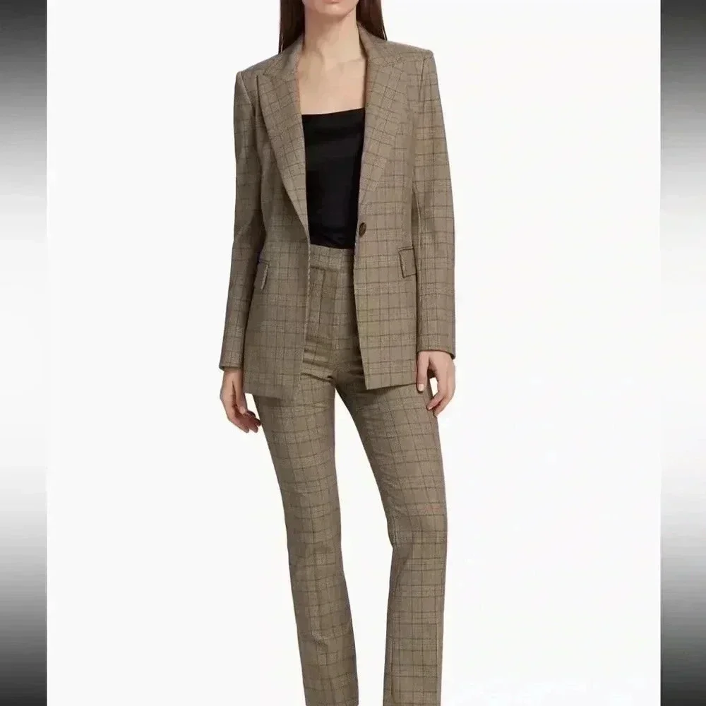 Veronica Beard Dickey Long Tailored plaid Jacket/ blazer US 4 - Picture 3 of 14